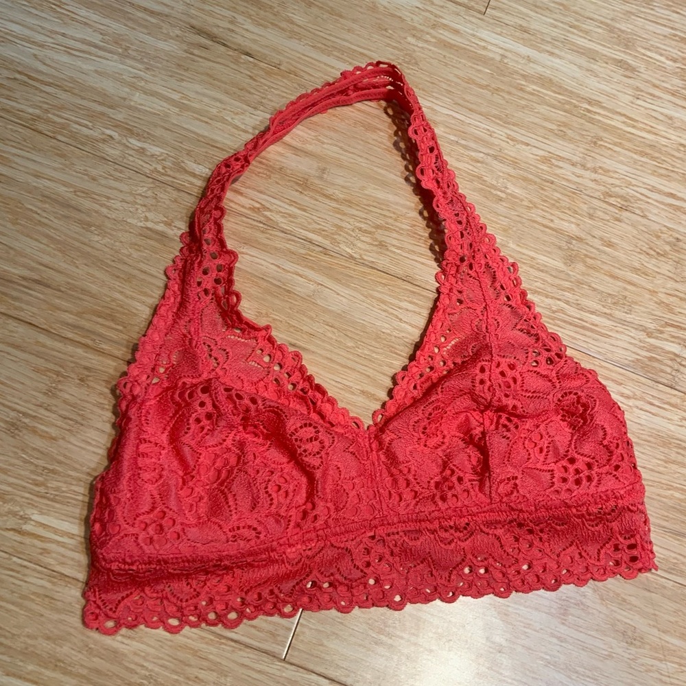 Halter top bralette coral